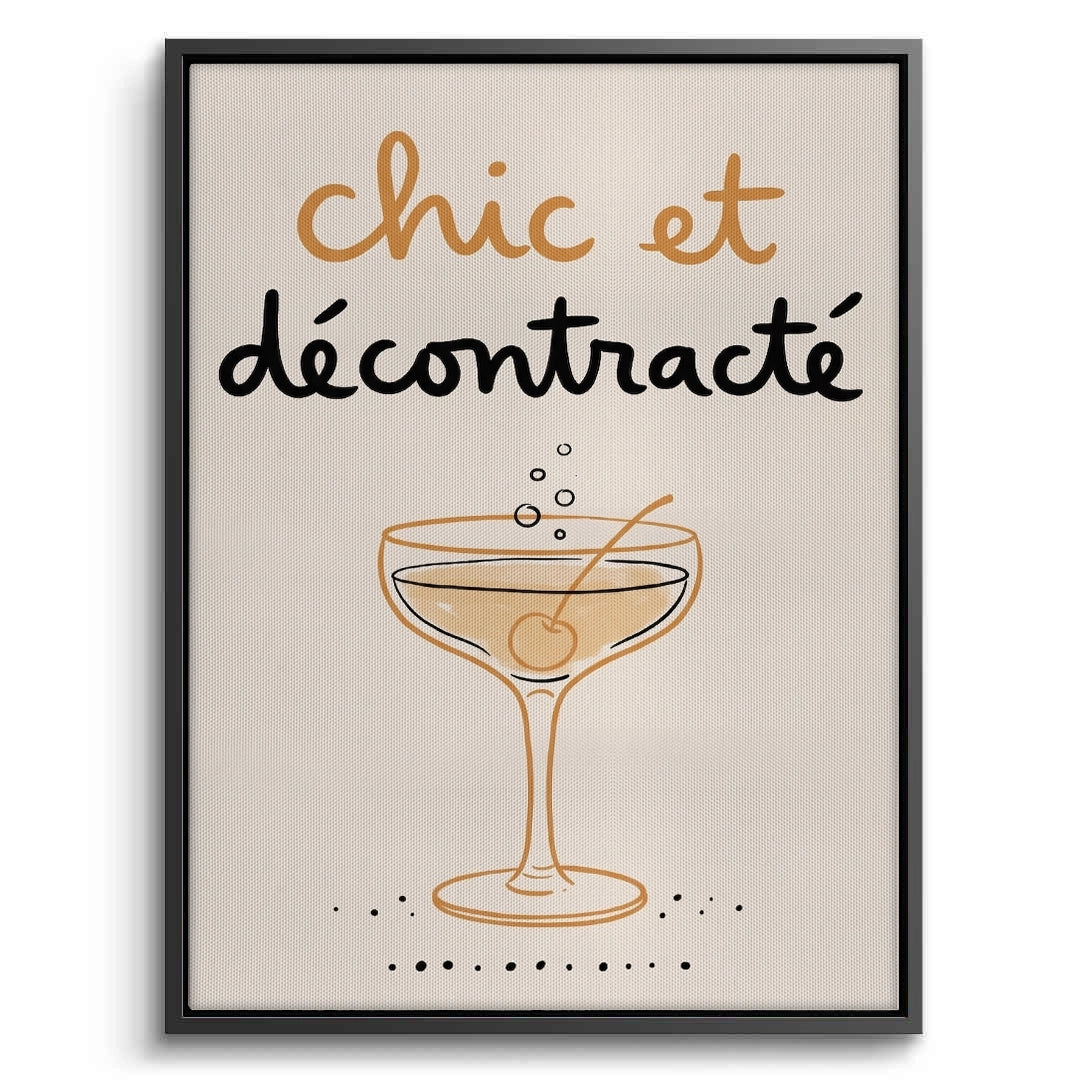 2Chic et Décontracté French Cocktail - Canvas