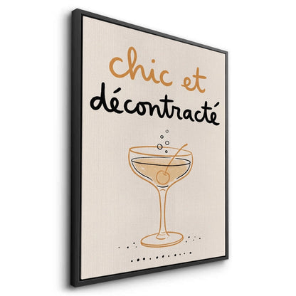 Chic et Décontracté French Cocktail - Canvas