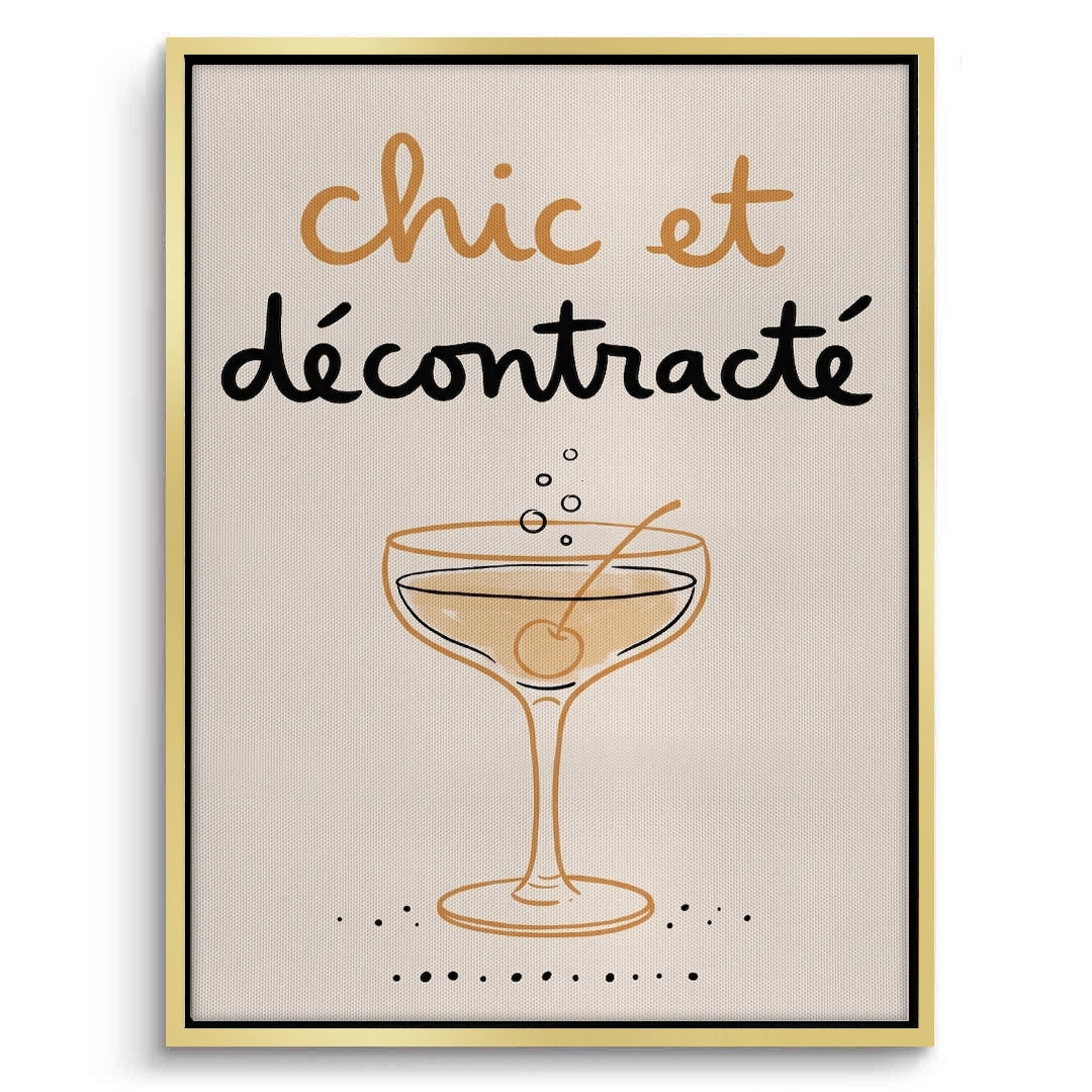 2Chic et Décontracté French Cocktail - Canvas