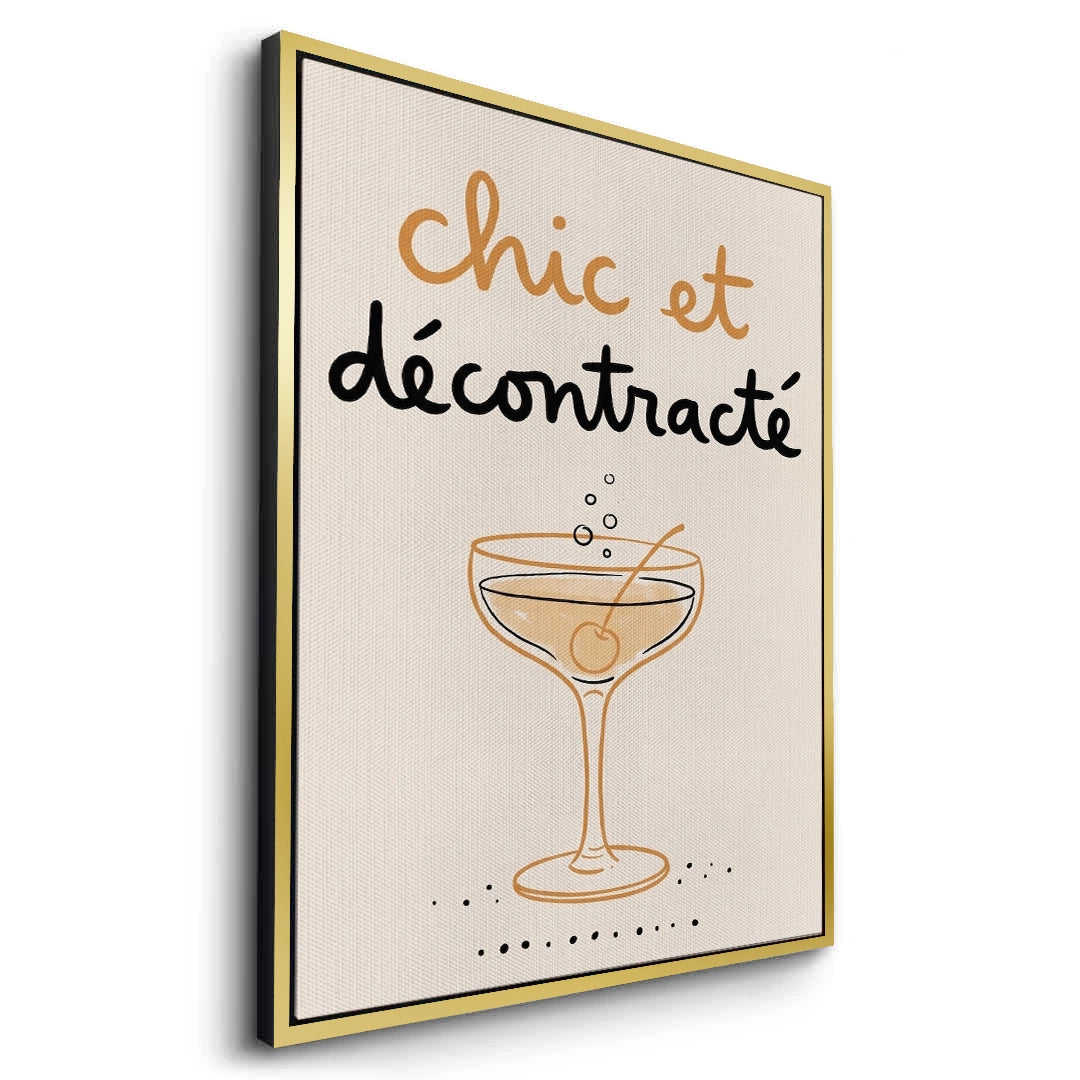 2Chic et Décontracté French Cocktail - Canvas