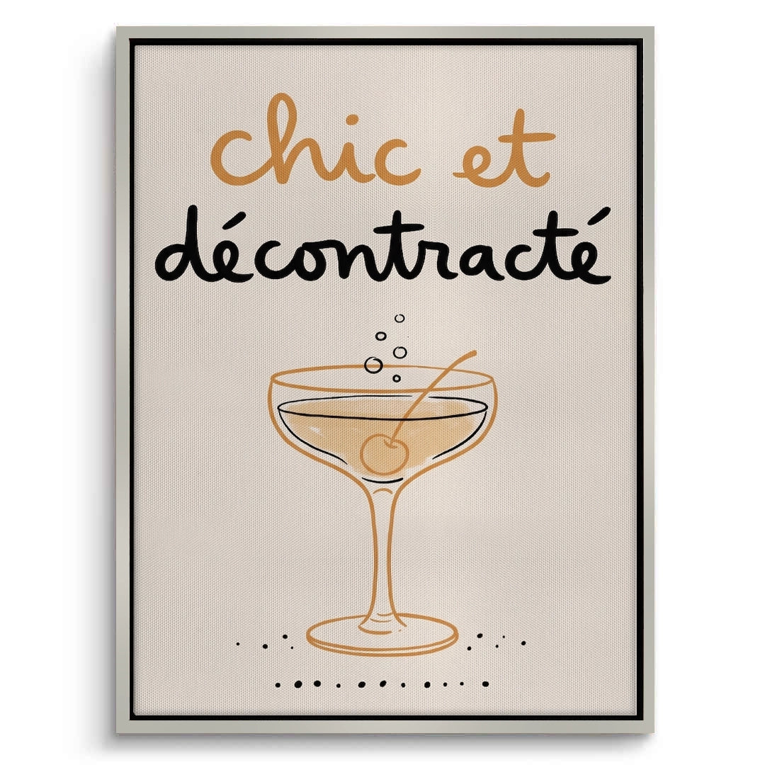 2Chic et Décontracté French Cocktail - Canvas