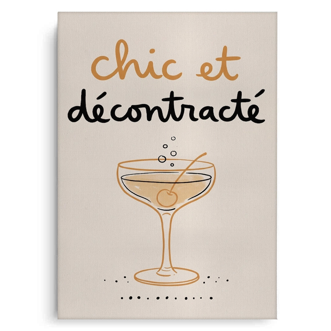2Chic et Décontracté French Cocktail - Canvas