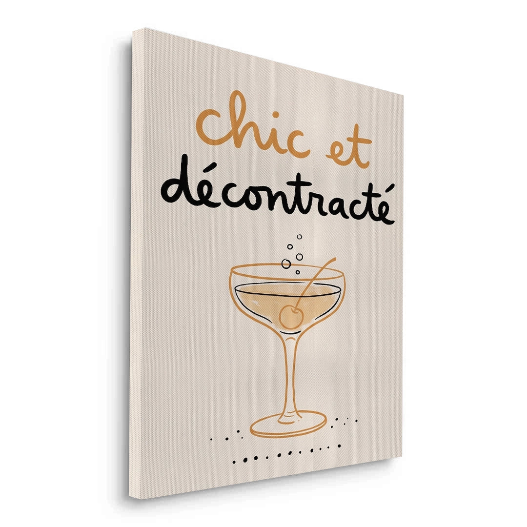2Chic et Décontracté French Cocktail - Canvas