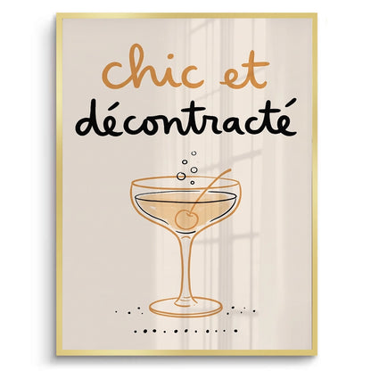 Chic et Décontracté French Cocktail - Fine Art