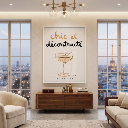 Chic et Décontracté French Cocktail - Fine Art