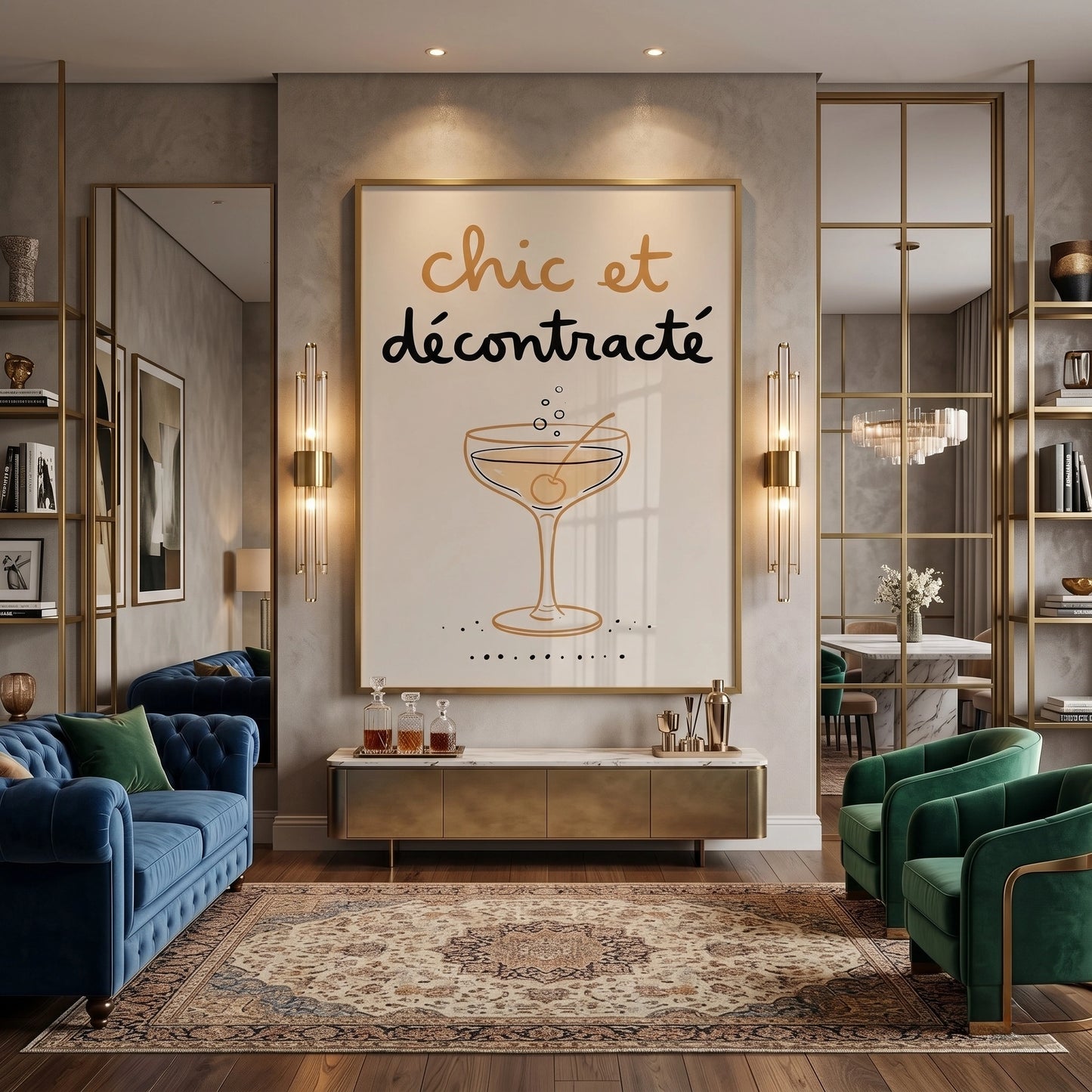 2Chic et Décontracté French Cocktail - Fine Art