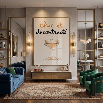 Chic et Décontracté French Cocktail - Fine Art