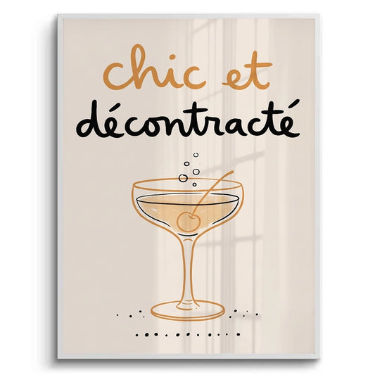 Chic et Décontracté French Cocktail - Fine Art