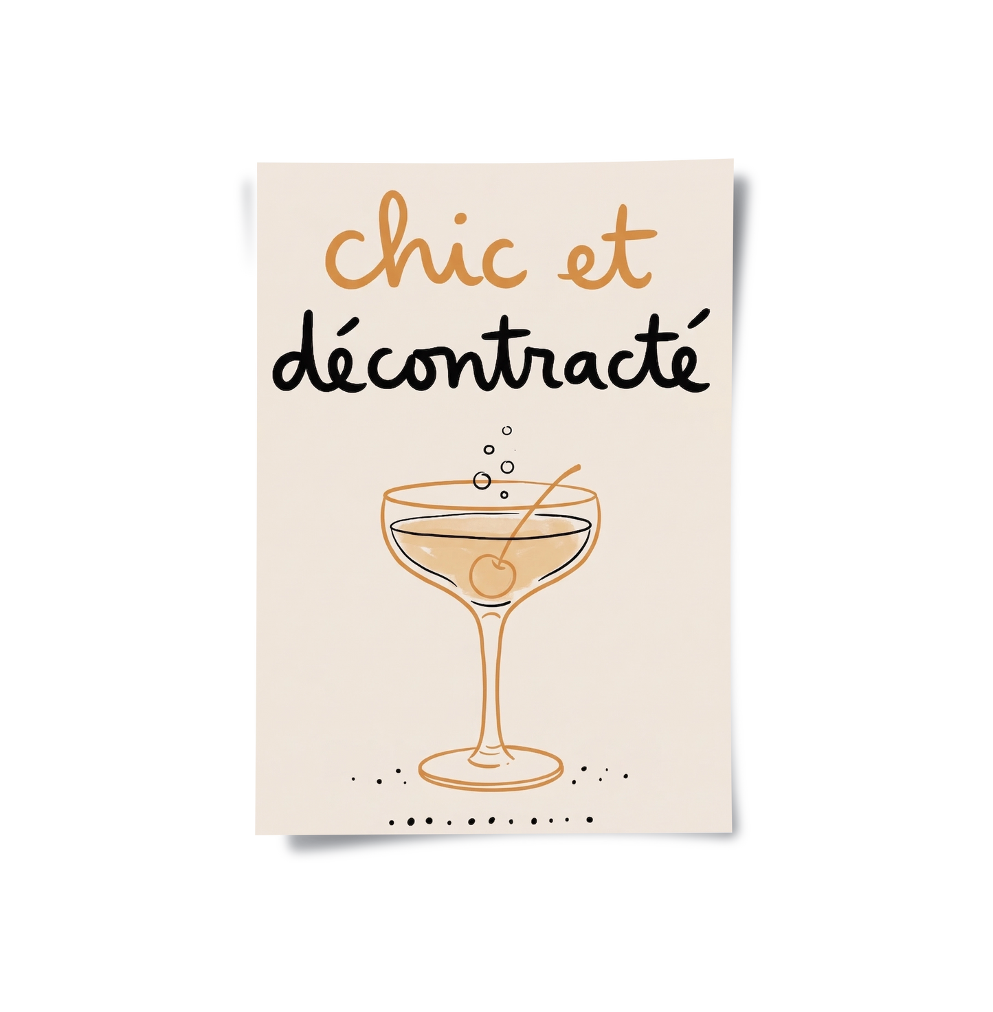 2Chic et Décontracté French Cocktail - Poster