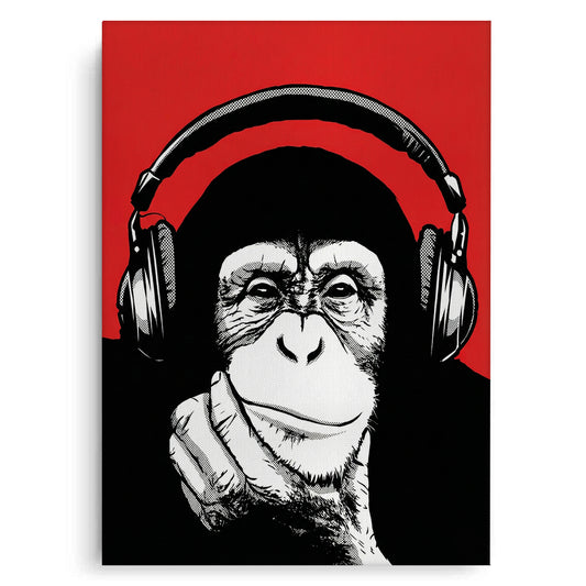 Chimpanzee  DJ - Canvas