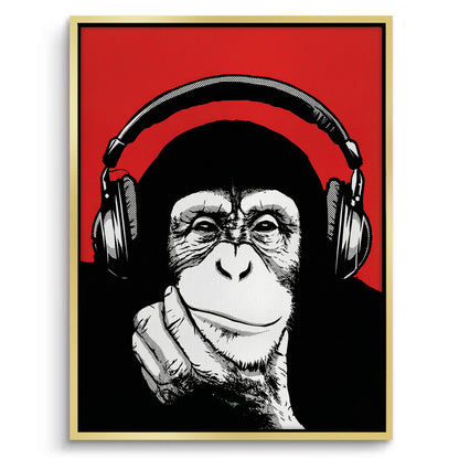 Chimpanzee  DJ - Canvas