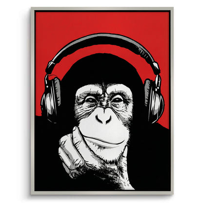 Chimpanzee  DJ - Canvas