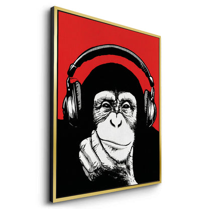 Chimpanzee  DJ - Canvas