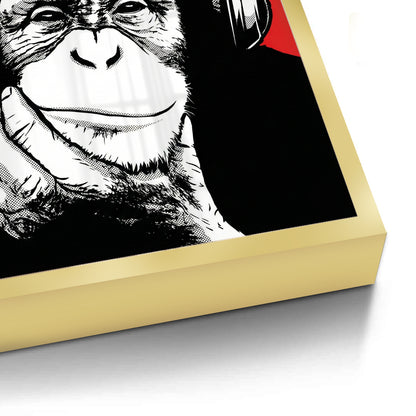 Chimpanzee  DJ - Fine Art