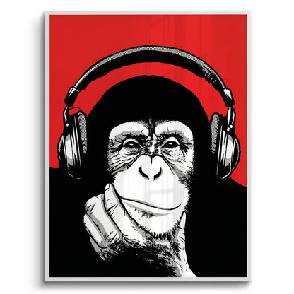 Chimpanzee  DJ - Fine Art