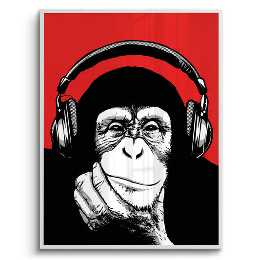 Chimpanzee  DJ - Fine Art