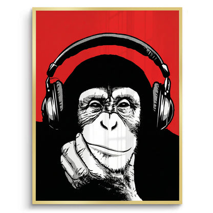 Chimpanzee  DJ - Fine Art