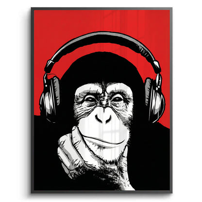 Chimpanzee  DJ - Fine Art