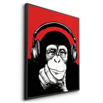 Chimpanzee  DJ - Fine Art