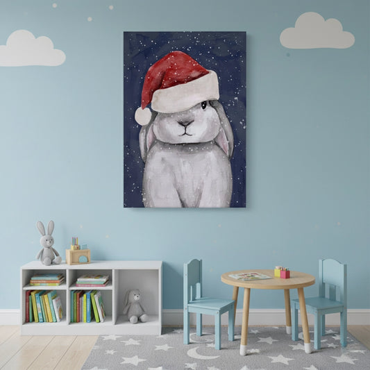 Christmas Bunny - Canvas