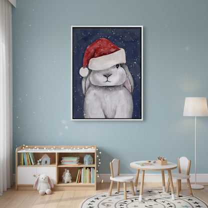Christmas Bunny - Canvas