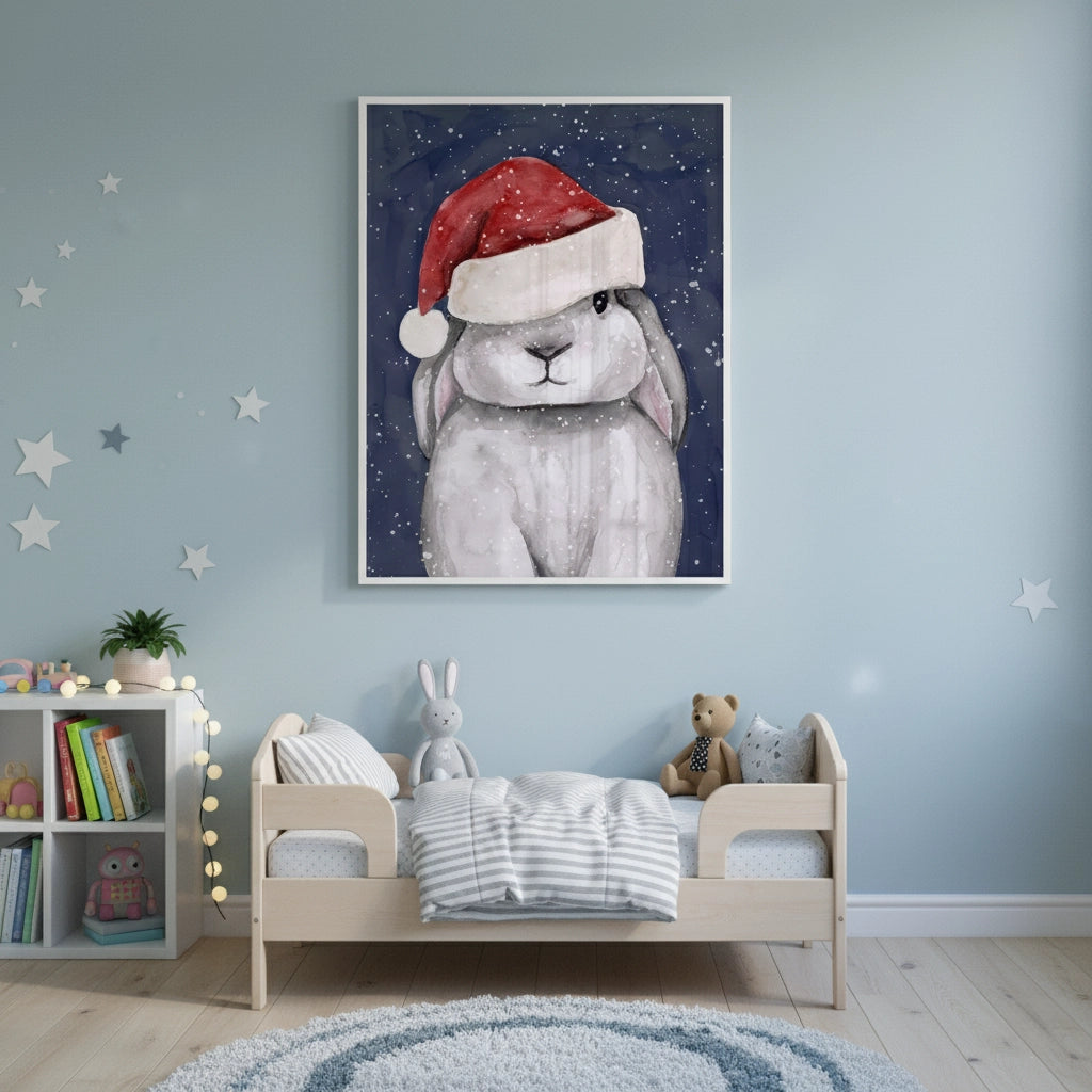 Christmas Bunny - Fine Art - Jasmineart.ae
