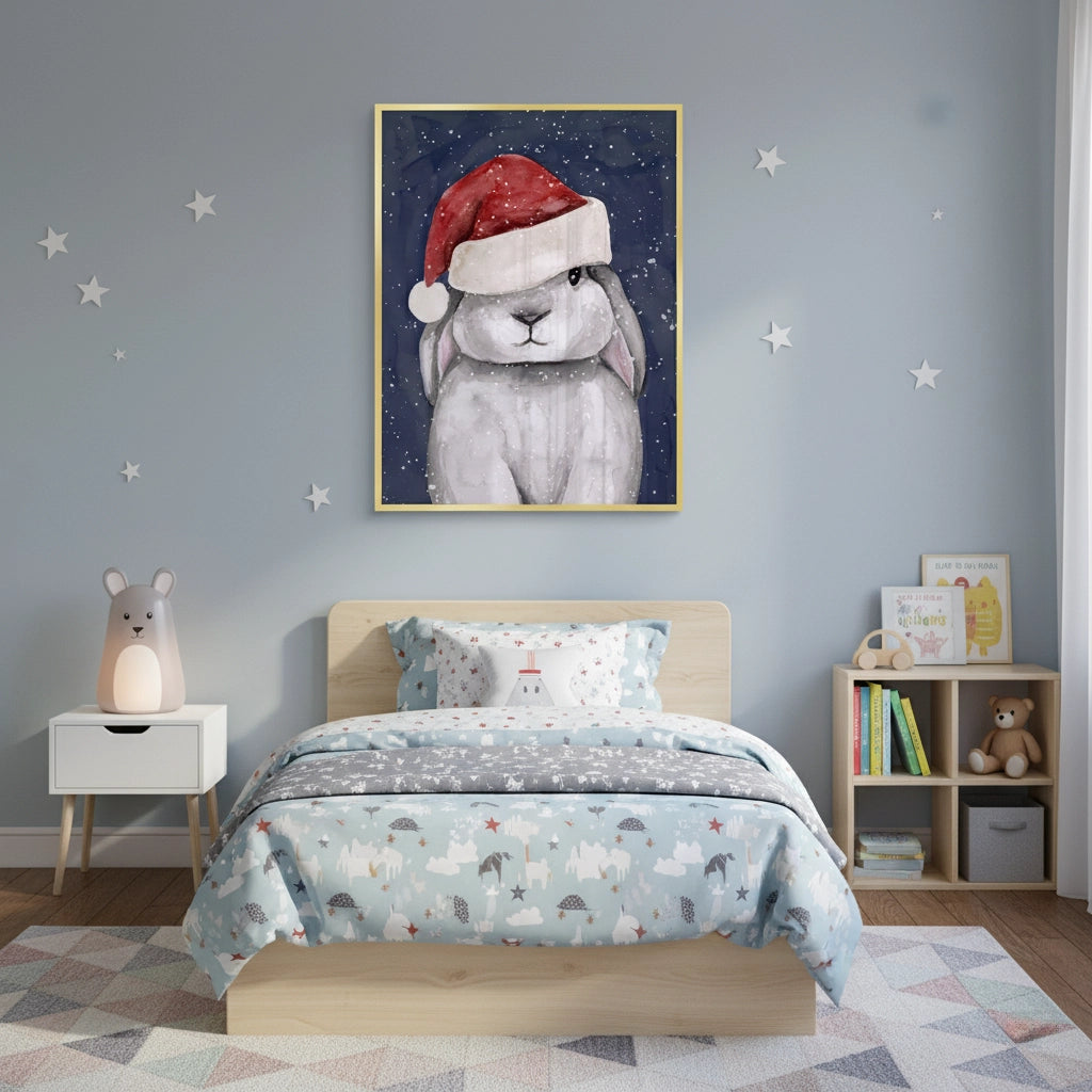 2Christmas Bunny - Fine Art