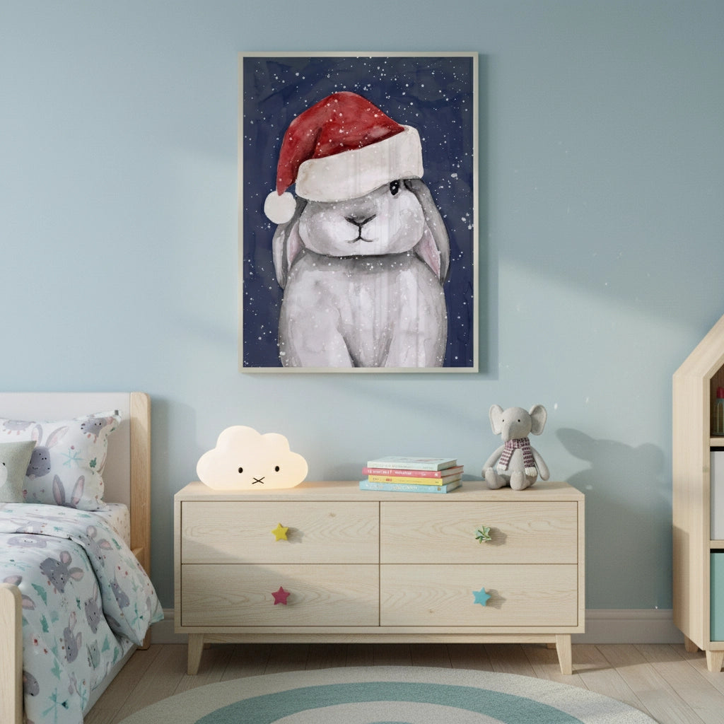 2Christmas Bunny - Fine Art