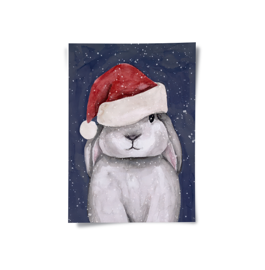 Christmas Bunny - Poster
