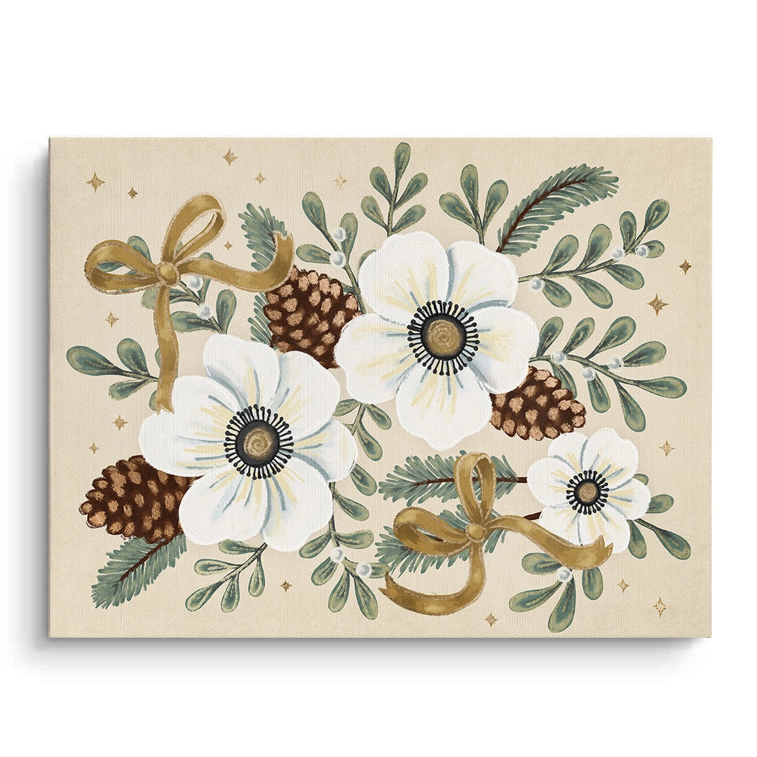 2Christmas Floral - Canvas