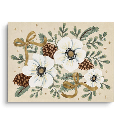 Christmas Floral - Canvas