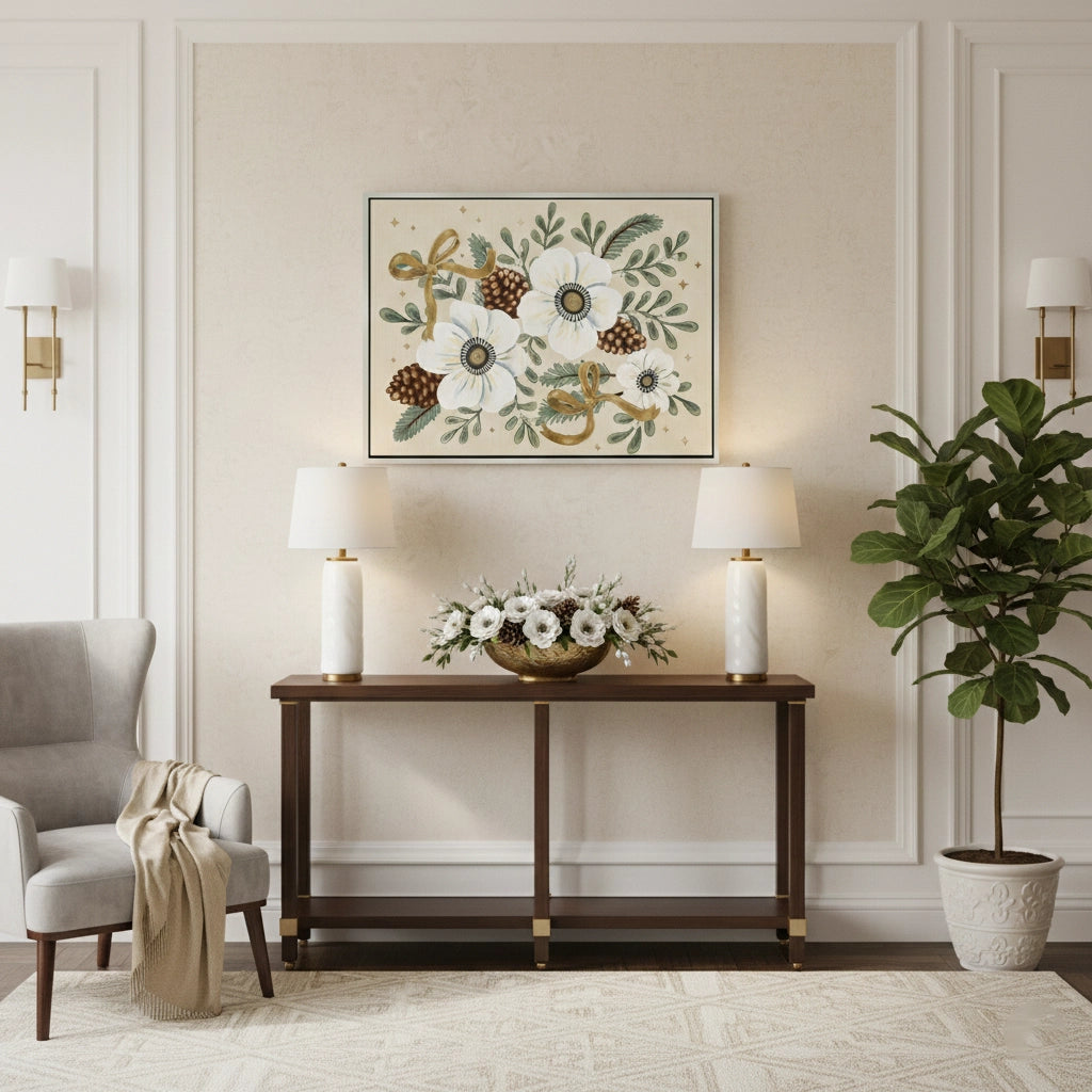 Christmas Floral - Canvas