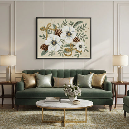 Christmas Floral - Canvas