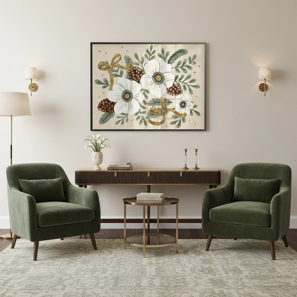 2Christmas Floral - Fine Art