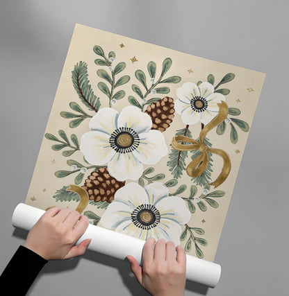 Christmas Floral - Poster