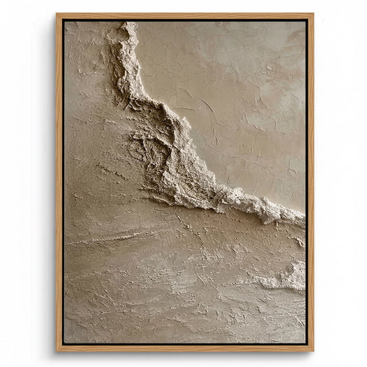 Coastal Crust Textured Wall Art for Beachfront Dubai Villas