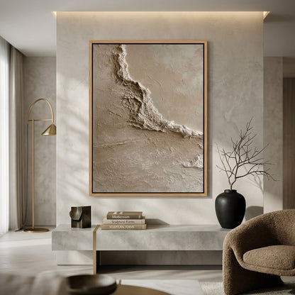 Sculptural Coastal Crust Artwork for Palm Jumeirah Interior Design