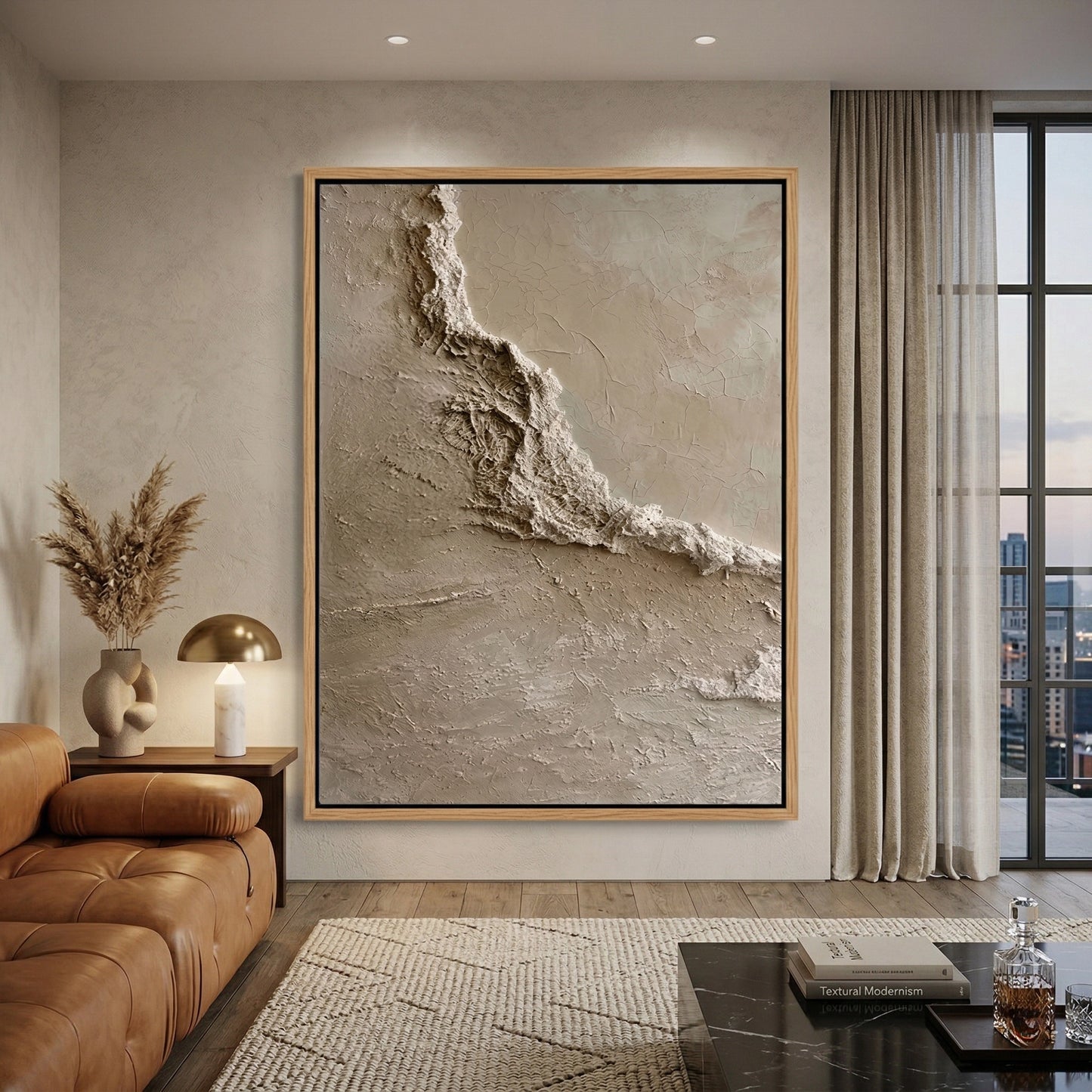 2Neutral Ocean Inspired Plaster Art for Contemporary UAE Homes