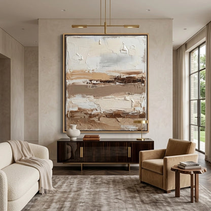 Ethereal coastal horizon minimalism photography featuring a soft-focus ocean line and misty white sky, perfect for a modern Abu Dhabi villa.