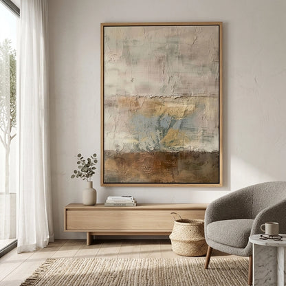 Coastal Mists hand-knotted silk rug with a subtle gradient wave pattern, adding a sense of calm to contemporary Abu Dhabi apartments