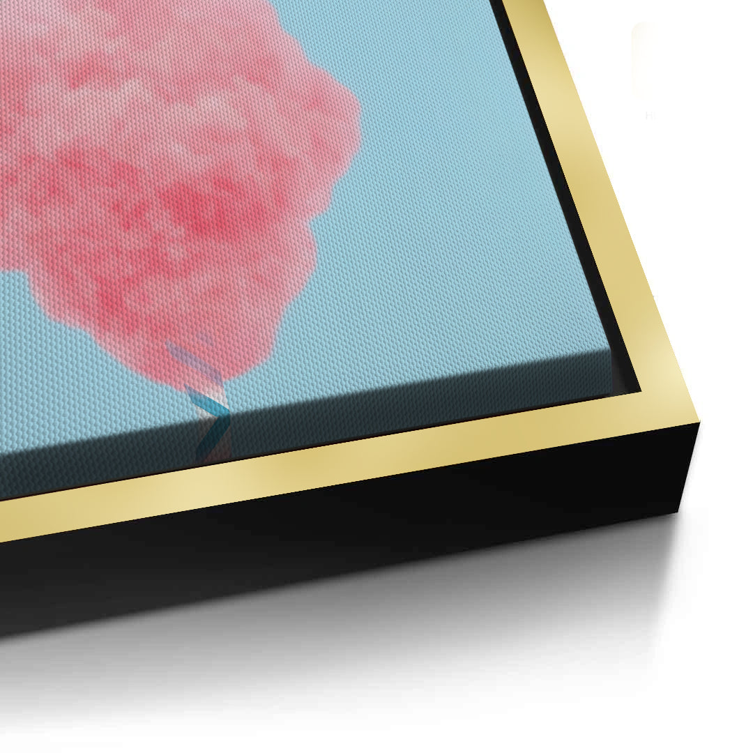 2Cockatoo Bird on Cotton Candy - Canvas