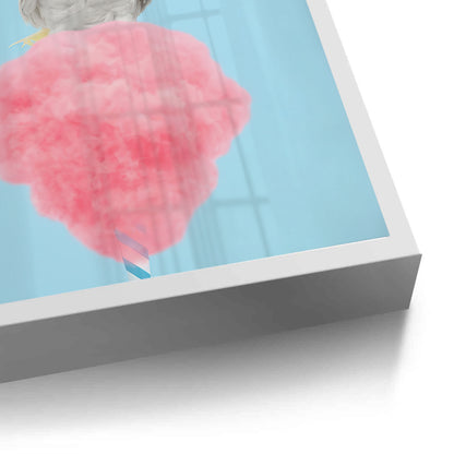 Cockatoo Bird on Cotton Candy - Fine Art