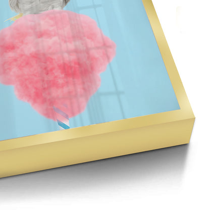 Cockatoo Bird on Cotton Candy - Fine Art