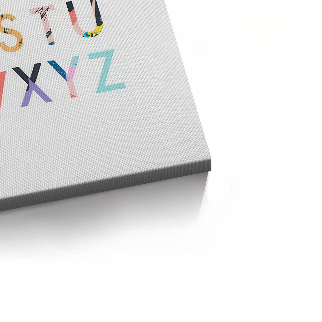 2Colorful Alphabet - Canvas