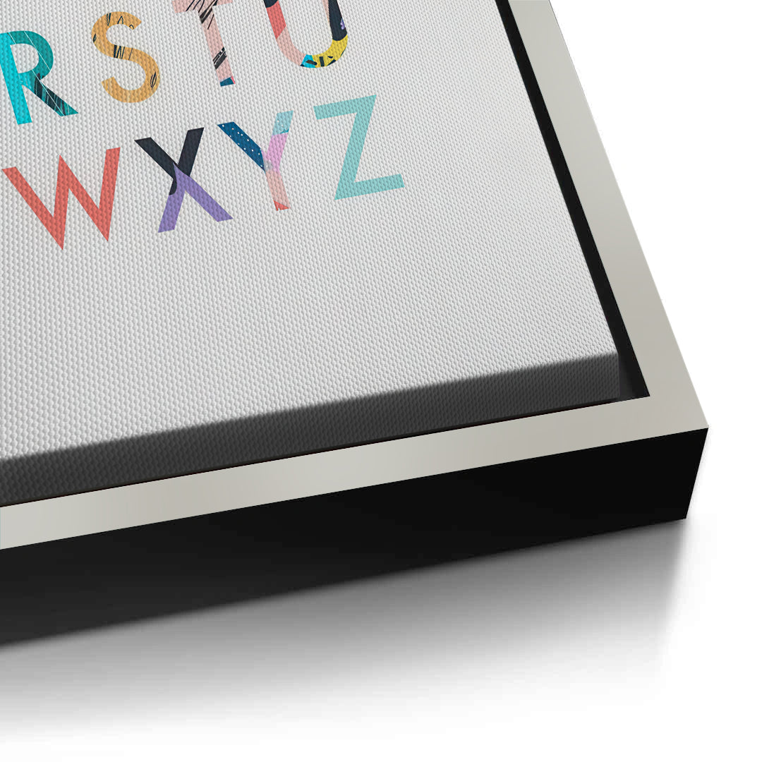 2Colorful Alphabet - Canvas