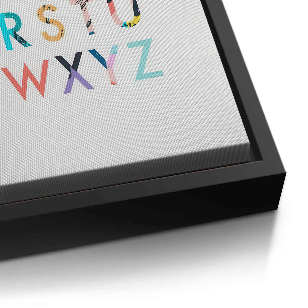 2Colorful Alphabet - Canvas