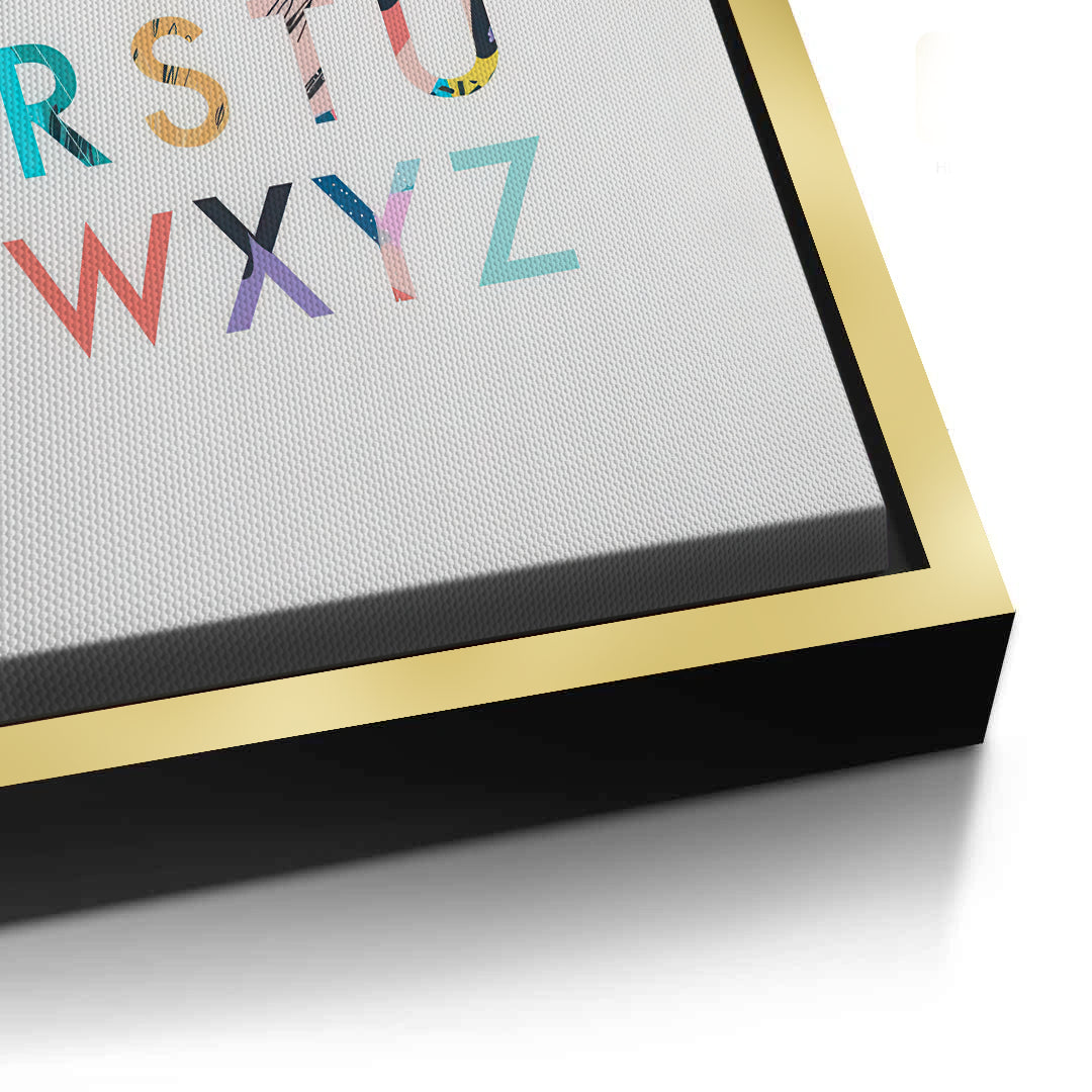 2Colorful Alphabet - Canvas