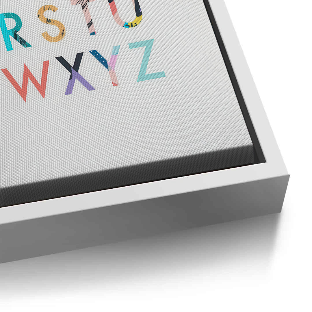 2Colorful Alphabet - Canvas
