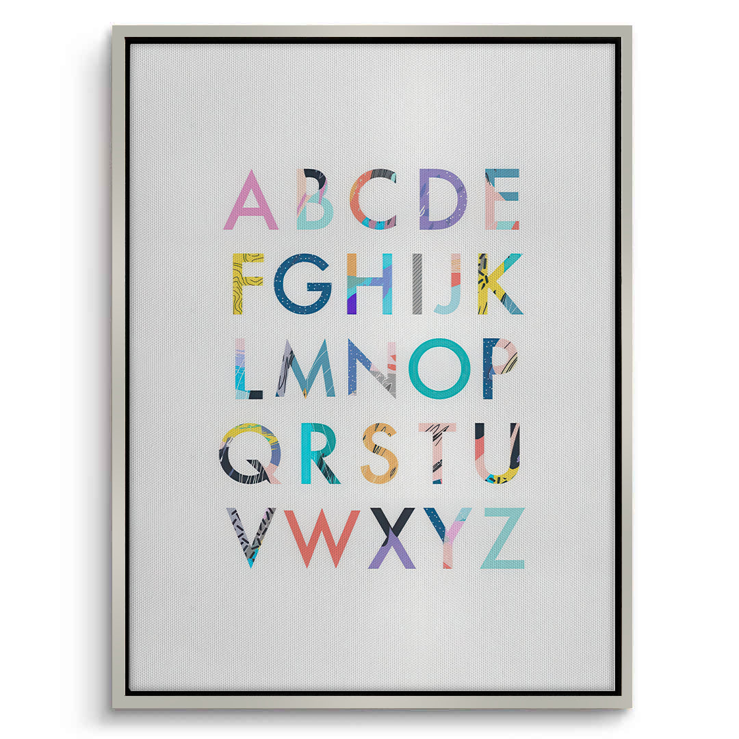 2Colorful Alphabet - Canvas
