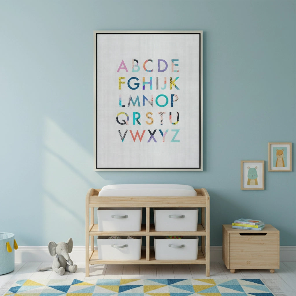 2Colorful Alphabet - Canvas